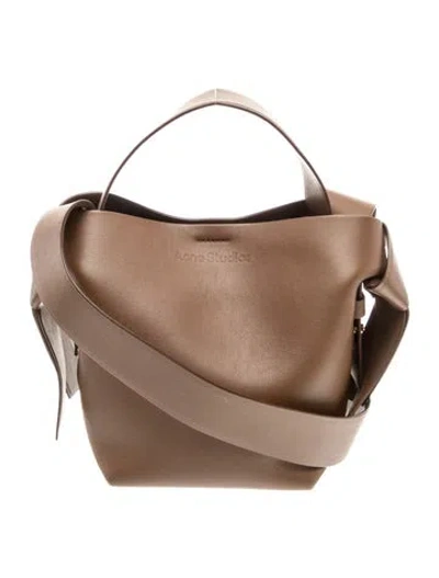 Pre-owned Acne Studios Leather Studios Musubi Mini In Brown