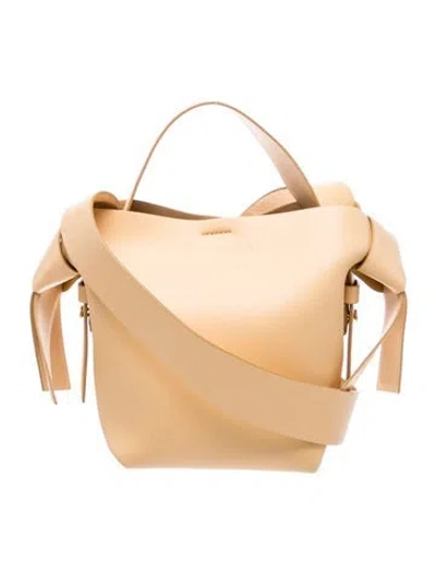 Pre-owned Acne Studios Leather Studios Musubi Mini In Neutral