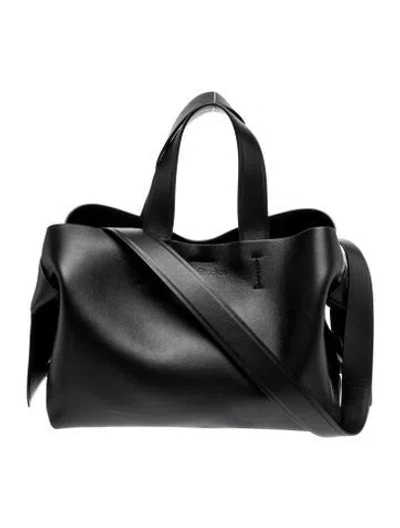 Pre-owned Acne Studios Leather Top Handle Bag In Black