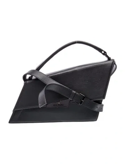 Pre-owned Acne Studios Leather Top Handle Bag In Black