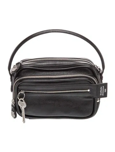 Pre-owned Acne Studios Leather Top Handle Bag In Black