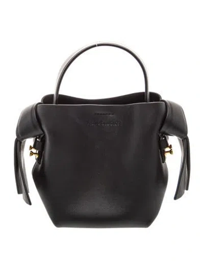 Pre-owned Acne Studios Leather Top Handle Bag In Black