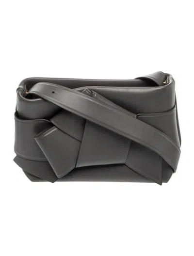 Pre-owned Acne Studios Leather Top Handle Bag In Black
