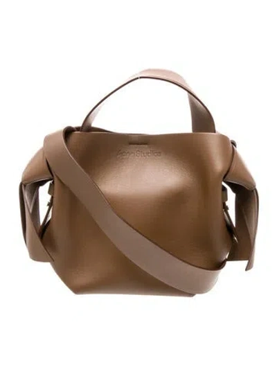 Pre-owned Acne Studios Leather Top Handle Bag In Brown