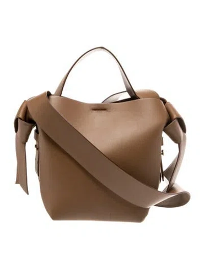 Pre-owned Acne Studios Leather Top Handle Bag In Brown