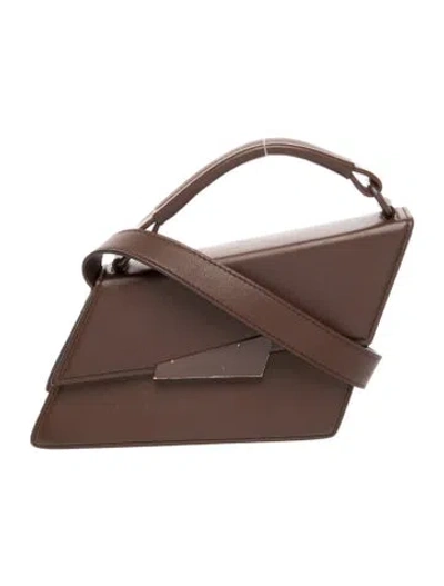 Pre-owned Acne Studios Leather Top Handle Bag In Brown