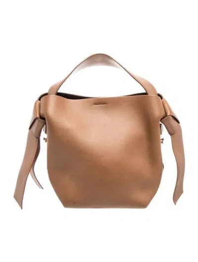 Pre-owned Acne Studios Leather Top Handle Bag In Brown