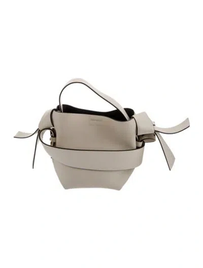 Pre-owned Acne Studios Leather Top Handle Bag In Neutral