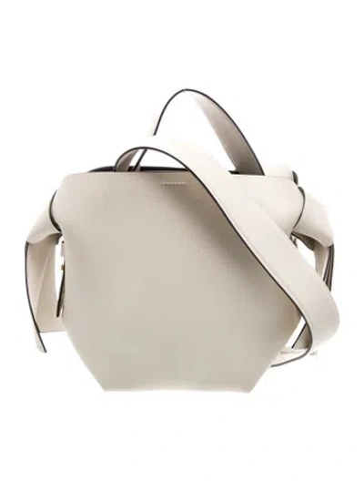 Pre-owned Acne Studios Leather Top Handle Bag In Neutrals