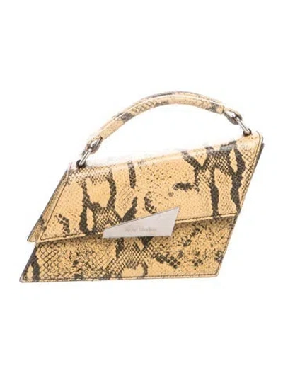 Pre-owned Acne Studios Leather Top Handle Bag In Neutrals