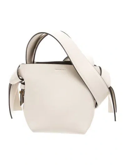 Pre-owned Acne Studios Leather Top Handle Bag In Neutrals