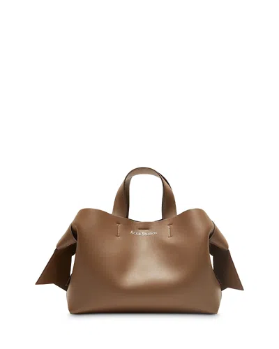 Acne Studios Leather Tote Bag In Brown