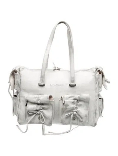 Pre-owned Acne Studios Leather Tote In Neutral