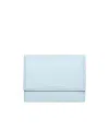 Acne Studios Leather Trifold Wallet In Blue