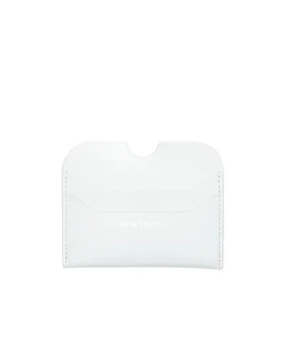 Acne Studios Leather Wallet In White