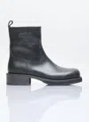 ACNE STUDIOS LEATHER WAXED BOOTS