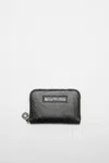Acne Studios Leather Zip Wallet In Black