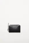 Acne Studios Leather Zip Wallet In Black