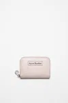 Acne Studios Leather Zip Wallet In Pastel Pink