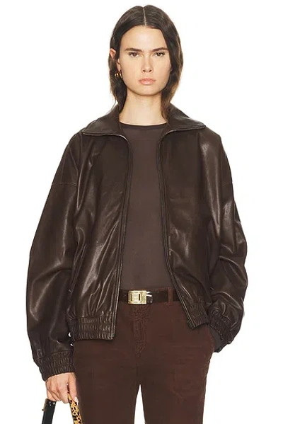 Acne Studios Lemmy Jacket In Brown