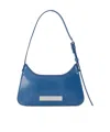 Acne Studios Letter Detail Shoulder Bag In Blue