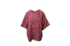 Acne Studios Lhena Striped Blouse In Pink Linen In Pink