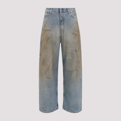 ACNE STUDIOS LIGHT BLUE CLEAR COTTON JEANS
