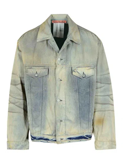 Acne Studios Oversized Denim Jacket In Blue