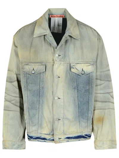 Acne Studios Oversized Denim Jacket In Blue