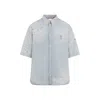 Acne Studios Light Blue Cotton Shirt In Multi