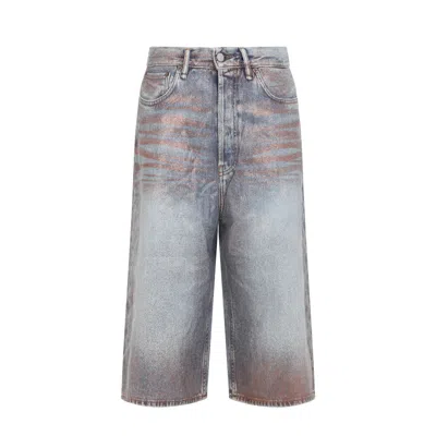 ACNE STUDIOS ACNE STUDIOS LIGHT BLUE COTTON SHORTS