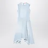 Acne Studios Asymmetric Faded Denim Dress In Light Blue