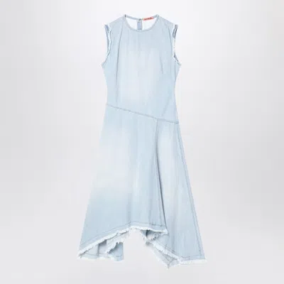 Acne Studios Light Blue Denim Asymmetric Dress
