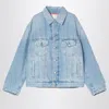 Acne Studios Distressed Relaxed Fit Denim Jacket