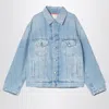 Acne Studios Distressed Relaxed Fit Denim Jacket