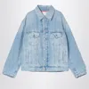 Acne Studios Distressed Relaxed Fit Denim Jacket
