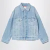Acne Studios Distressed Relaxed Fit Denim Jacket