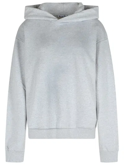 Acne Studios Light Grey Cotton Blend Sweatshirt Women In Gray