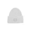 ACNE STUDIOS ACNE STUDIOS LIGHT GREY MELANGE WOOL BEANIE