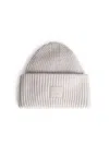 Acne Studios Light Grey Wool Blend Beanie Men In White