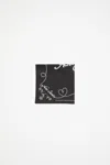 Acne Studios Light Print Scarf In Black,white