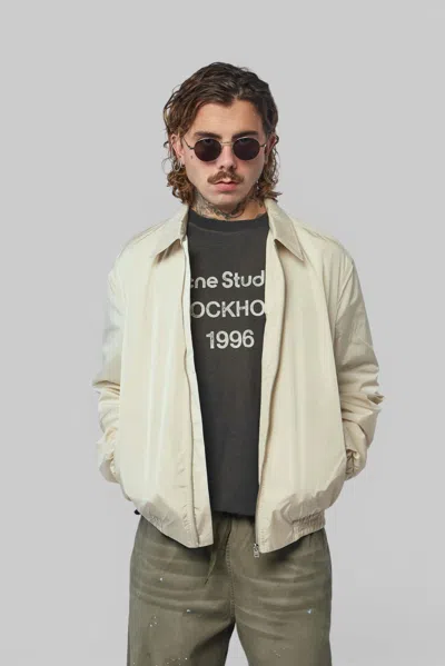 Acne Studios Lightweight Nylon Jacket In Neutral