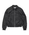 Acne Studios Short Jacket Structured Collar Elasticated Hem In Black