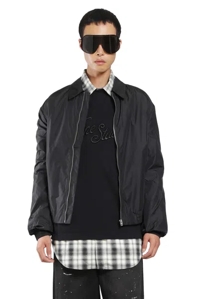 Acne Studios Lightweight Nylon Jacket In Black
