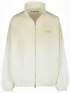 Acne Studios Lightweight Zip-up Jacket With Stand Collar In Neutral