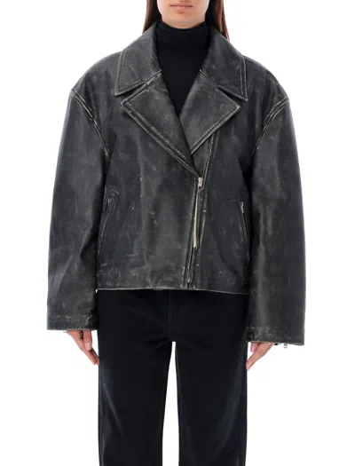 Acne Studios Lilket Biker Jacket In Black