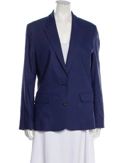 Pre-owned Acne Studios Linen Blazer In Blue
