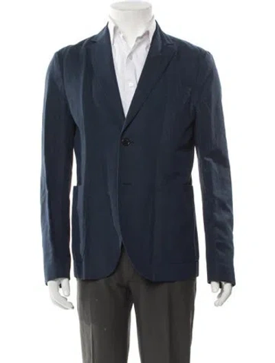 Pre-owned Acne Studios Linen Blazer In Blue
