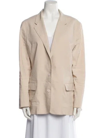Pre-owned Acne Studios Linen Blazer In Neutral