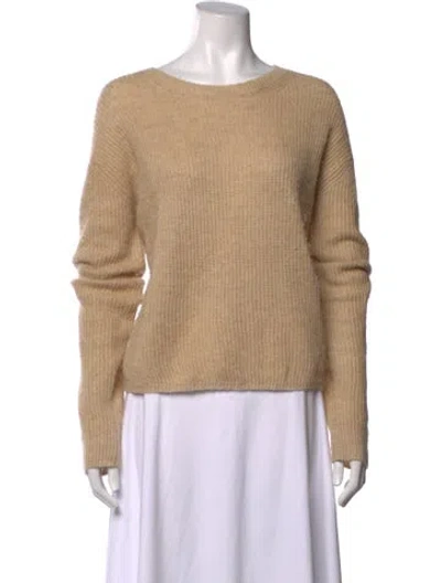 Pre-owned Acne Studios Linen Crew Neck Sweater In Neutrals